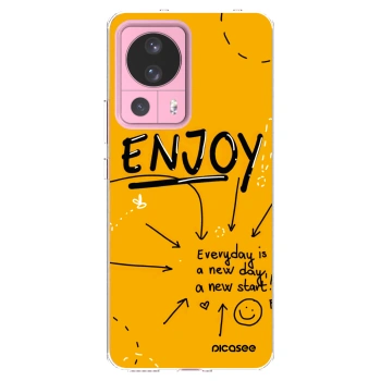 Picasee silikonowe przeźroczyste etui na Xiaomi 13 Lite - Enjoy