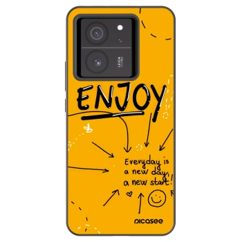 Picasee silikonowe czarne etui na Xiaomi 13T Pro - Enjoy