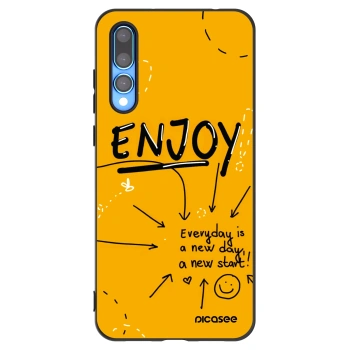 Picasee silikonowe czarne etui na Huawei P20 Pro - Enjoy