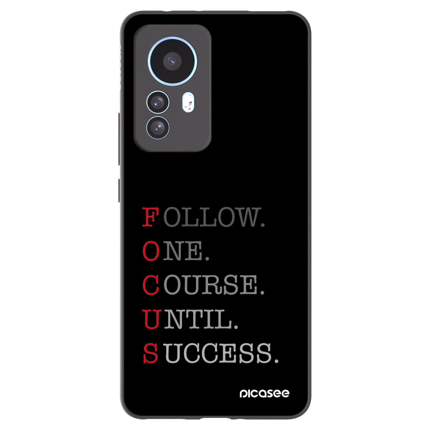 Picasee silikonowe czarne etui na Xiaomi 12T Pro - Focus