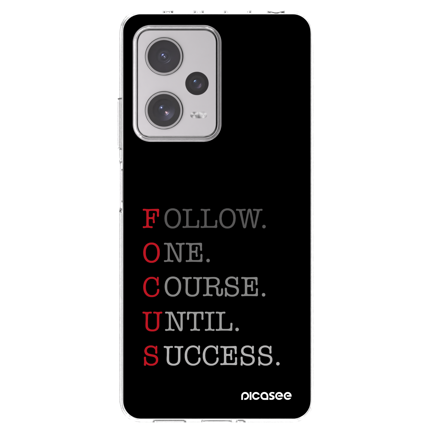 Picasee silikonowe przeźroczyste etui na Xiaomi Redmi Note 12 Pro+ 5G - Focus