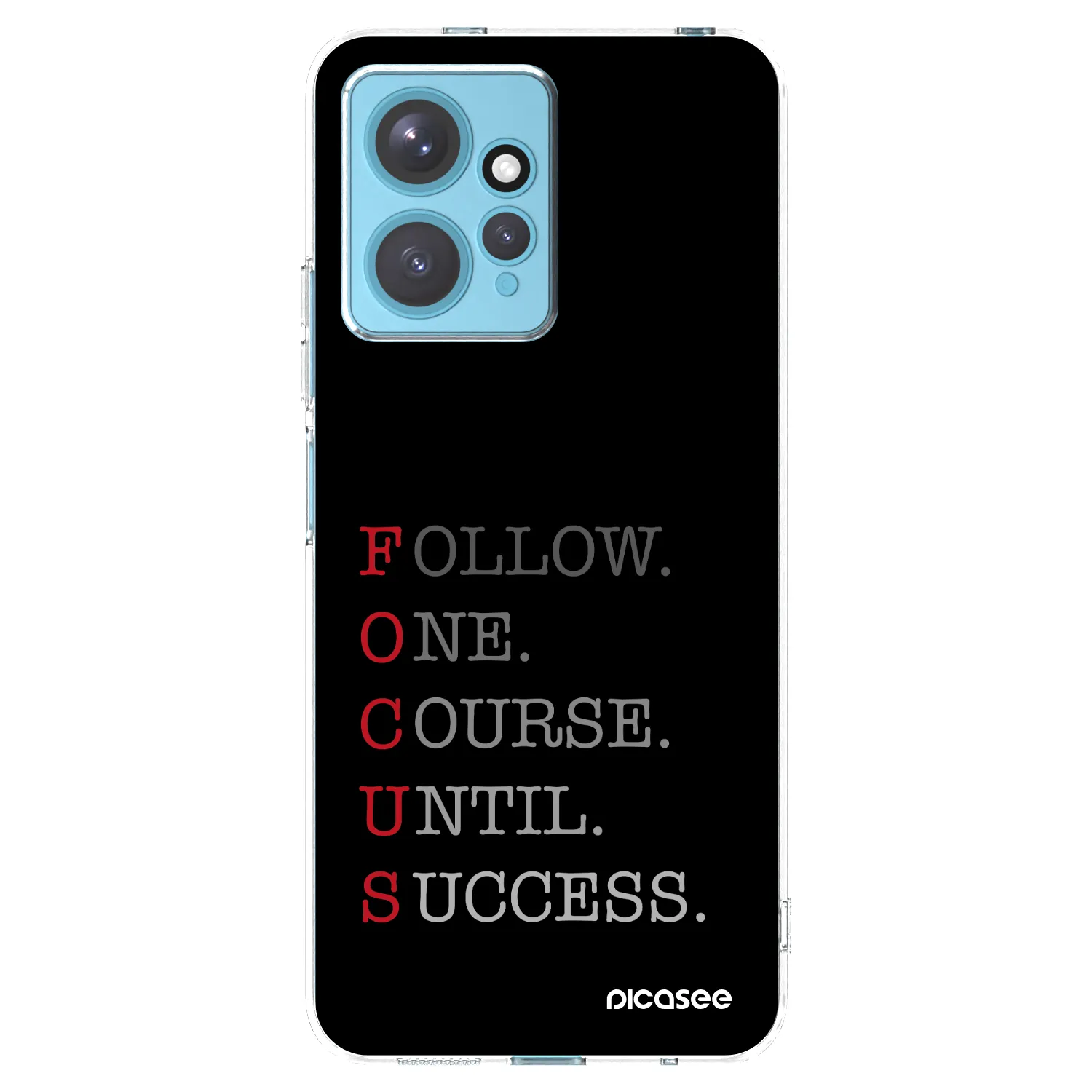 Picasee silikonowe przeźroczyste etui na Xiaomi Redmi Note 12 4G - Focus
