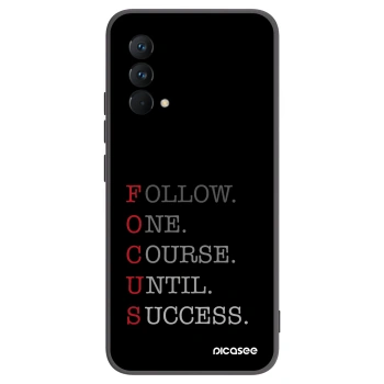 Picasee silikonowe czarne etui na Realme GT Master Edition 5G - Focus