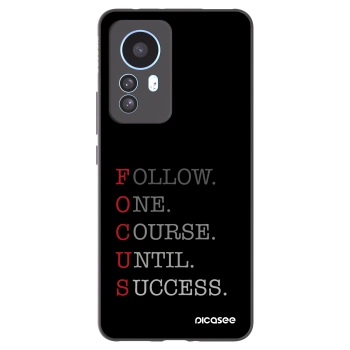 Picasee silikonowe czarne etui na Xiaomi 12T Pro - Focus
