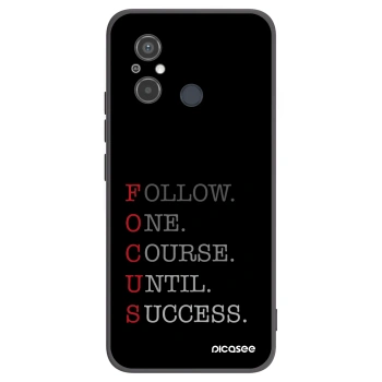 Picasee silikonowe czarne etui na Xiaomi Redmi 12C - Focus