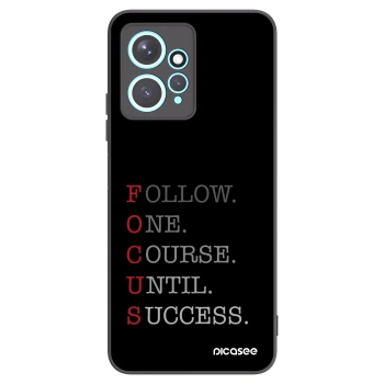Picasee silikonowe czarne etui na Xiaomi Redmi Note 12 4G - Focus