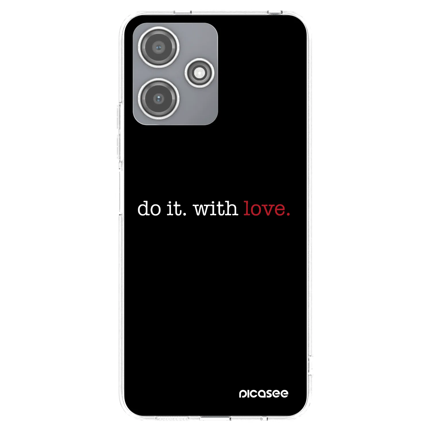Picasee silikonowe przeźroczyste etui na Xiaomi Redmi 12 5G - Do it. With love.