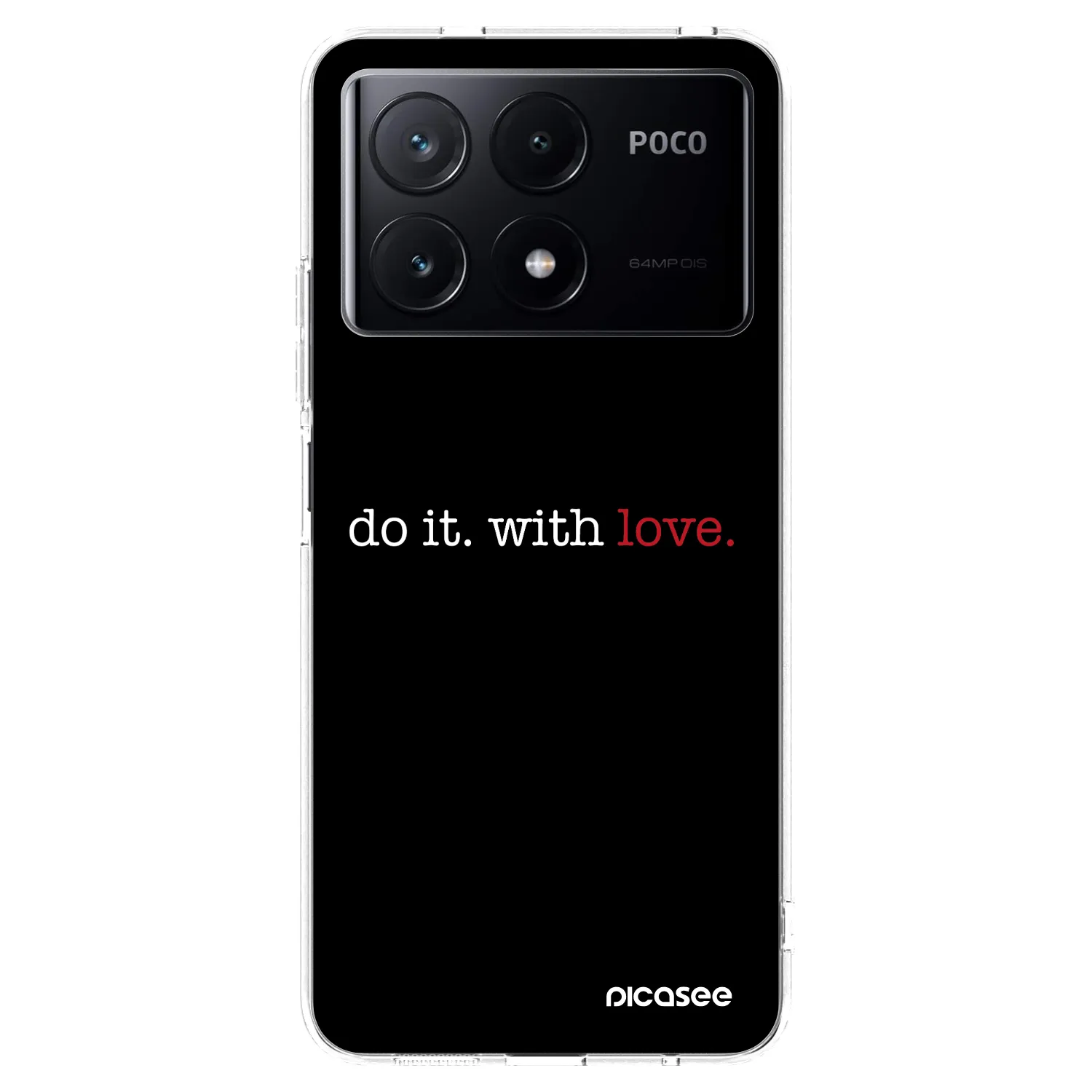 Picasee silikonowe przeźroczyste etui na Xiaomi Poco X6 Pro - Do it. With love.