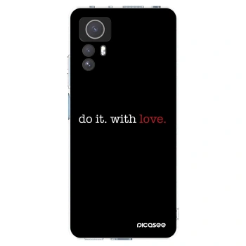 Picasee silikonowe przeźroczyste etui na Xiaomi Redmi Note 12S - Do it. With love.