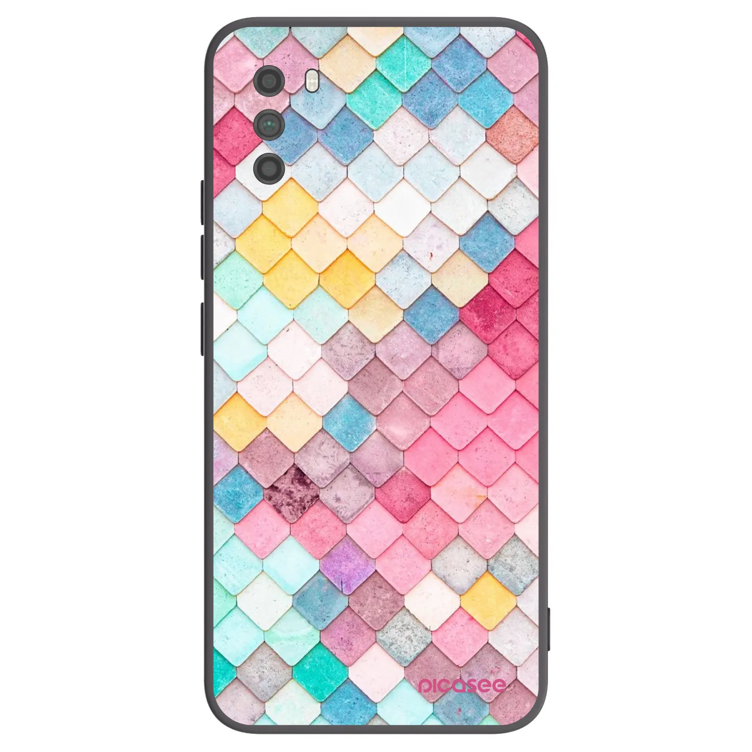 Picasee silikonowe czarne etui na Xiaomi Poco M3 - Colorful roof