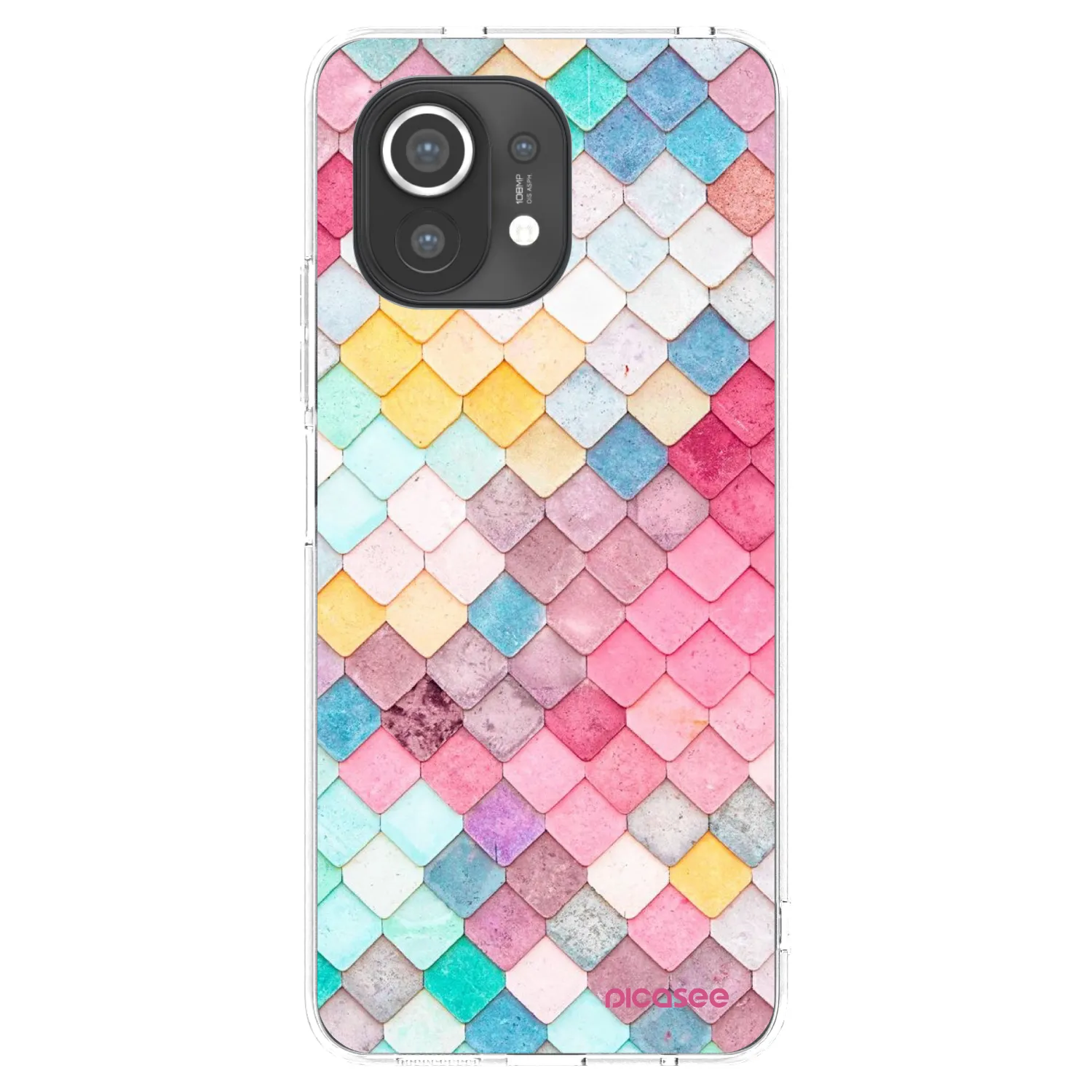 Picasee silikonowe przeźroczyste etui na Xiaomi Mi 11 - Colorful roof