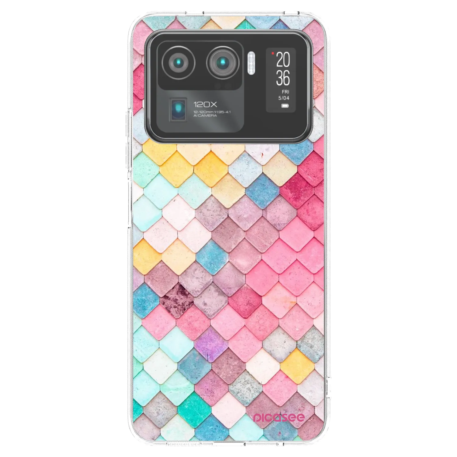 Picasee silikonowe przeźroczyste etui na Xiaomi Mi 11 Ultra - Colorful roof