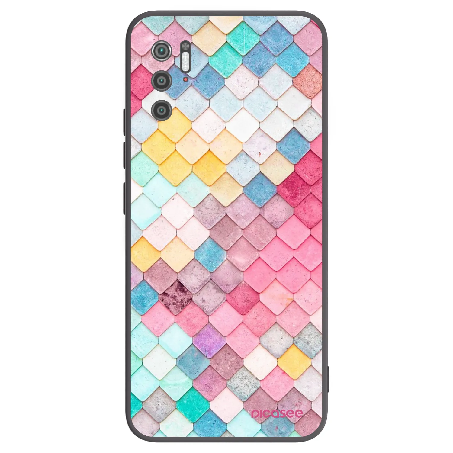 Picasee silikonowe czarne etui na Xiaomi Poco M3 Pro 5G - Colorful roof