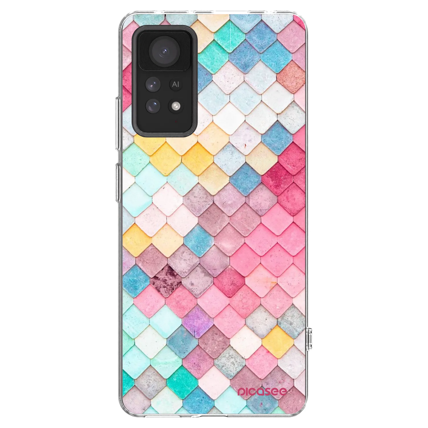 Picasee silikonowe przeźroczyste etui na Xiaomi Redmi Note 11 Pro 5G - Colorful roof