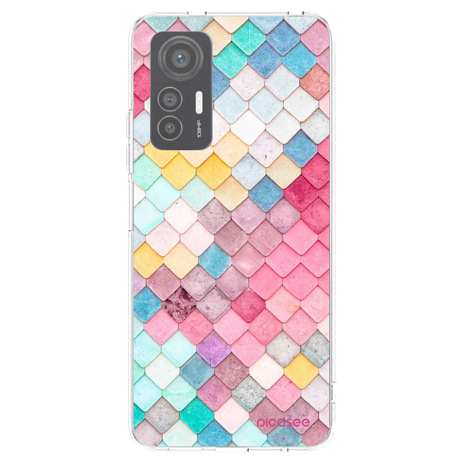 Picasee silikonowe przeźroczyste etui na Xiaomi 12 Lite - Colorful roof