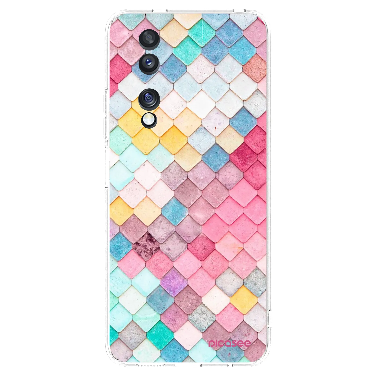 Picasee silikonowe przeźroczyste etui na Honor 70 - Colorful roof