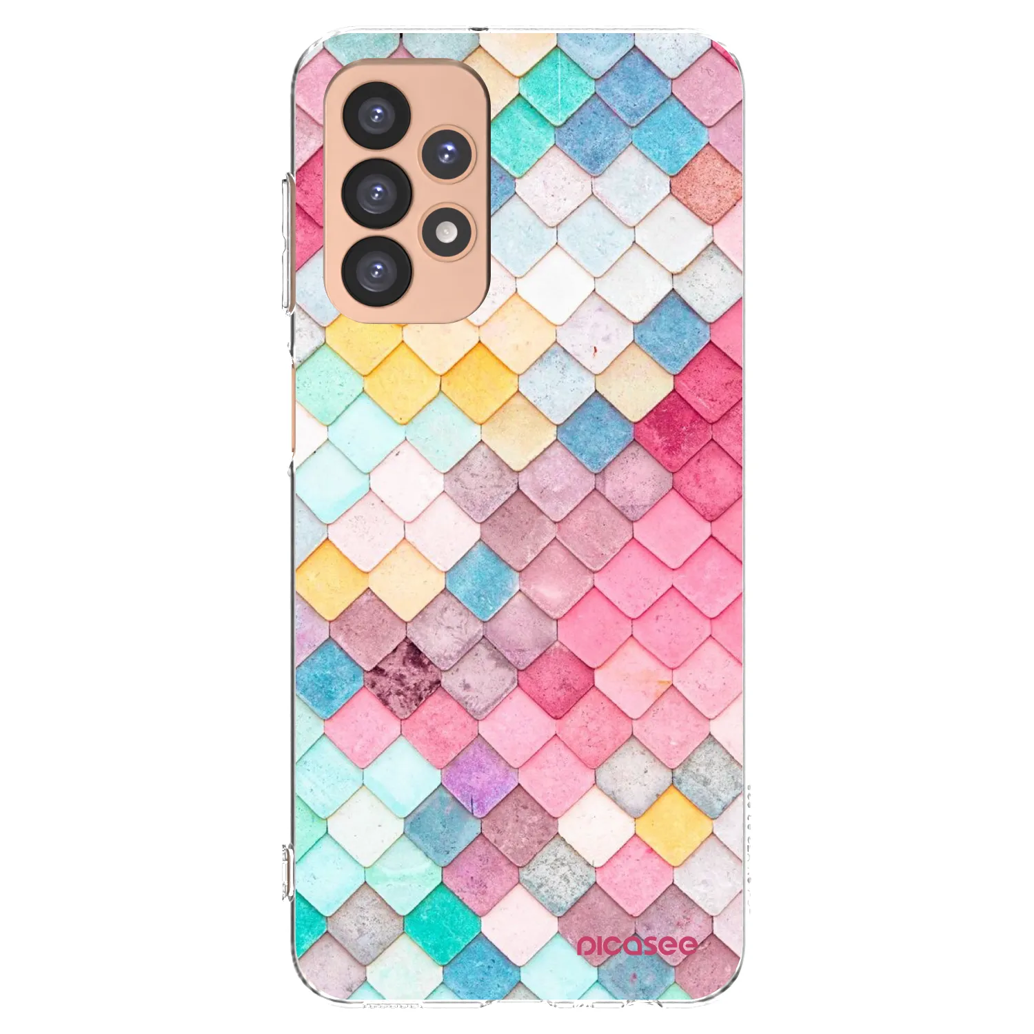 Picasee silikonowe przeźroczyste etui na Samsung Galaxy A23 A236B 5G - Colorful roof