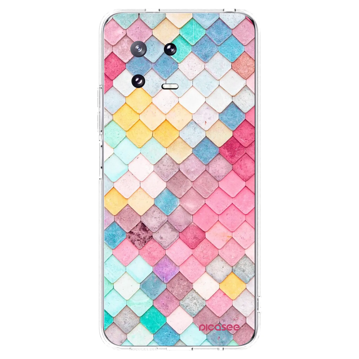 Picasee silikonowe przeźroczyste etui na Xiaomi 13 Pro - Colorful roof