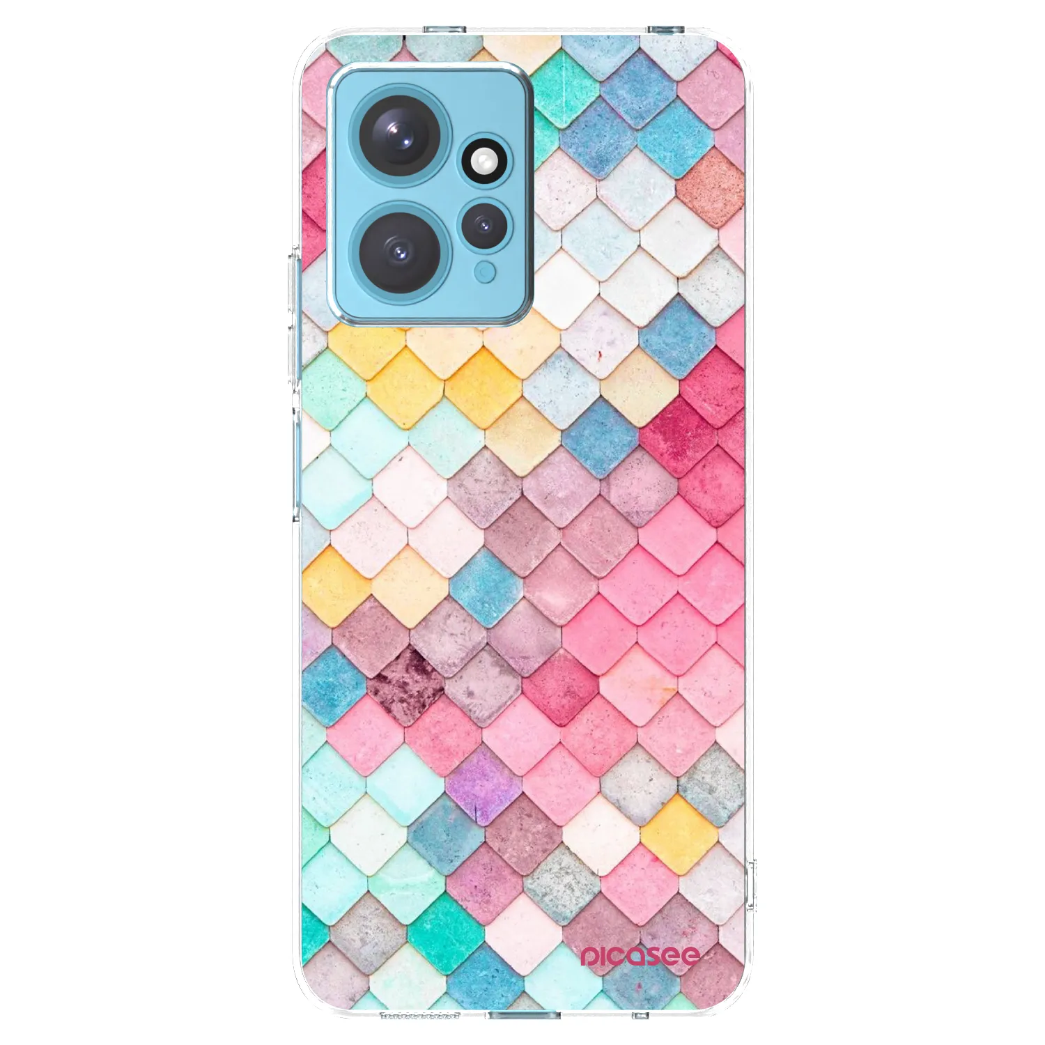 Picasee silikonowe przeźroczyste etui na Xiaomi Redmi Note 12 4G - Colorful roof