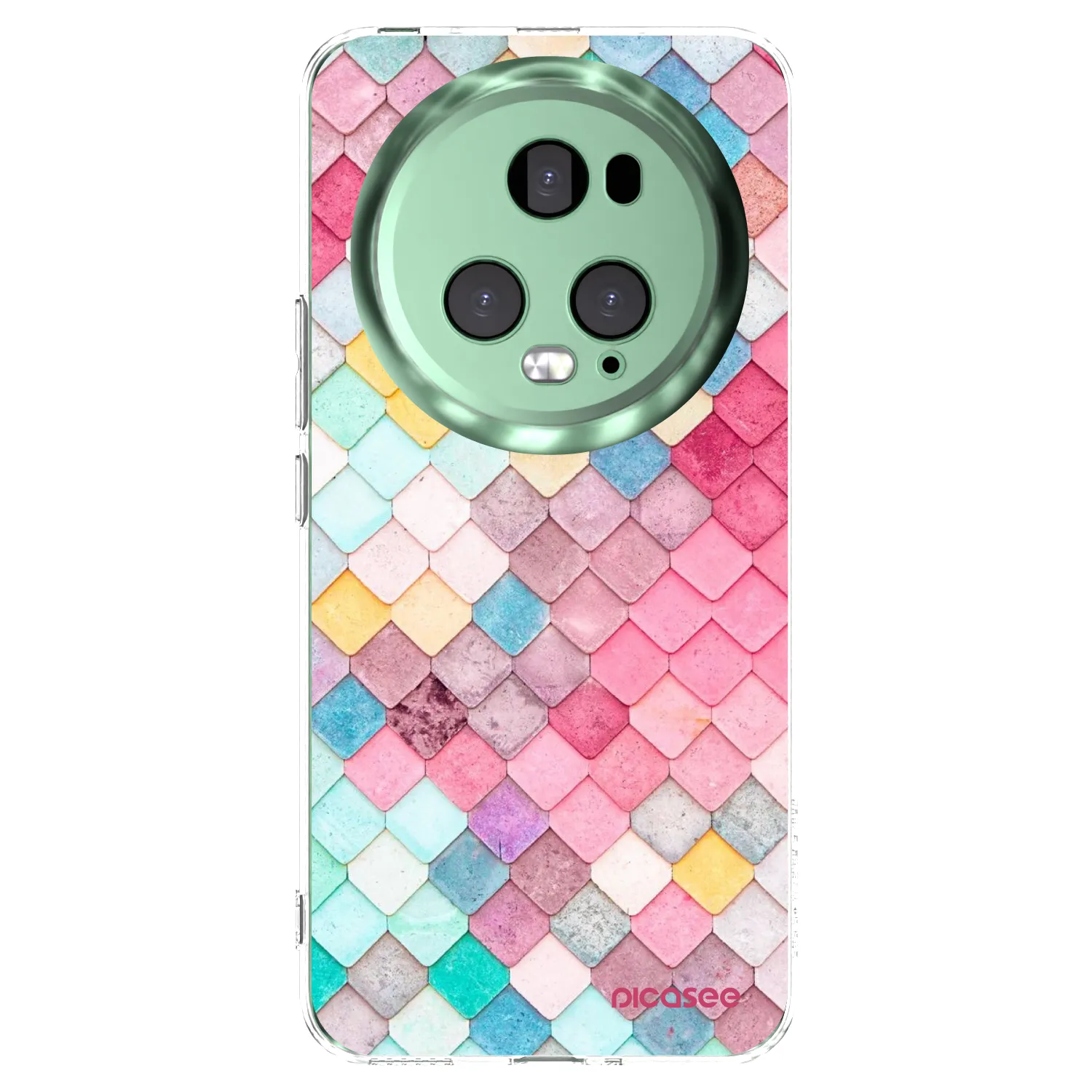 Picasee silikonowe przeźroczyste etui na Honor Magic5 Pro - Colorful roof