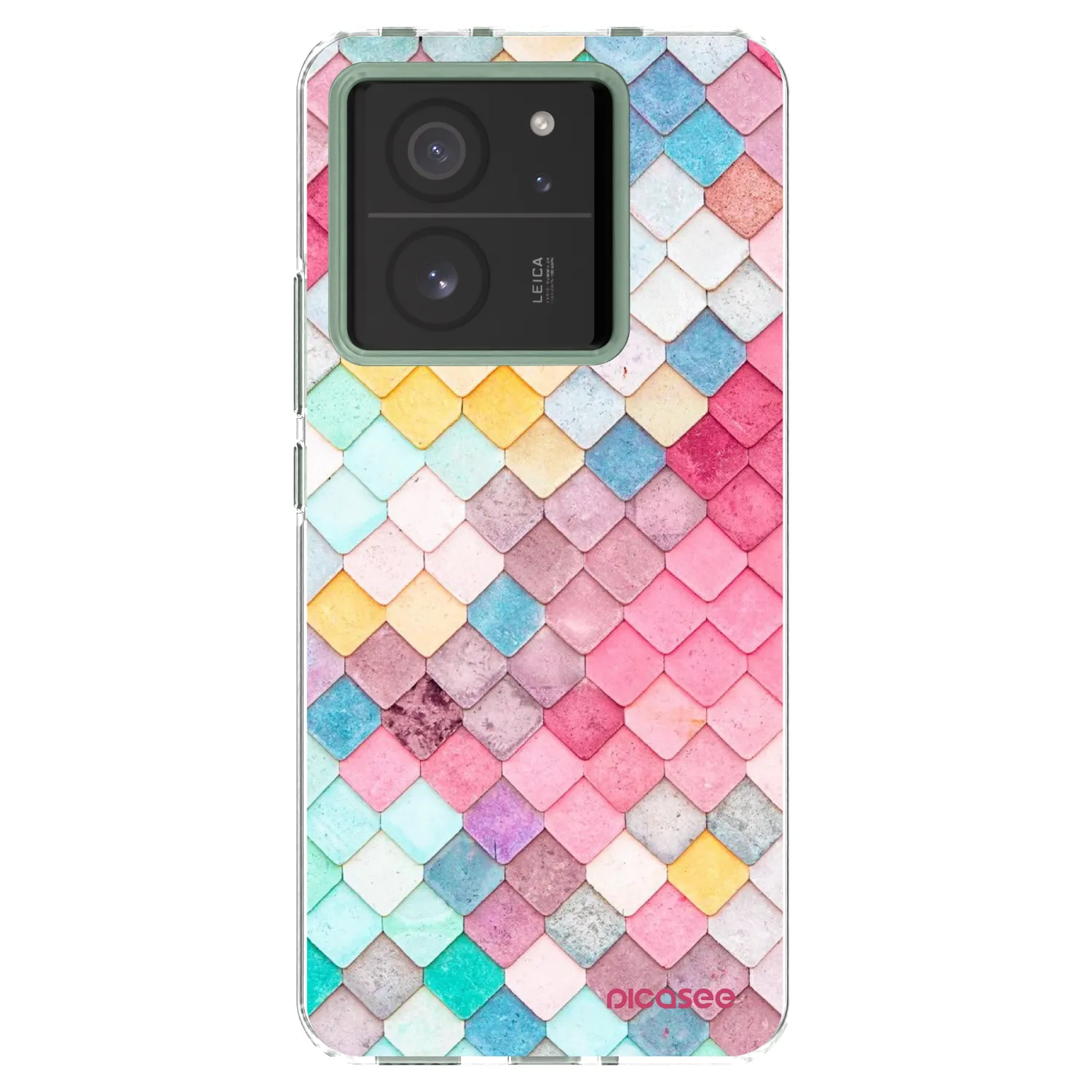 Picasee silikonowe przeźroczyste etui na Xiaomi 13T - Colorful roof