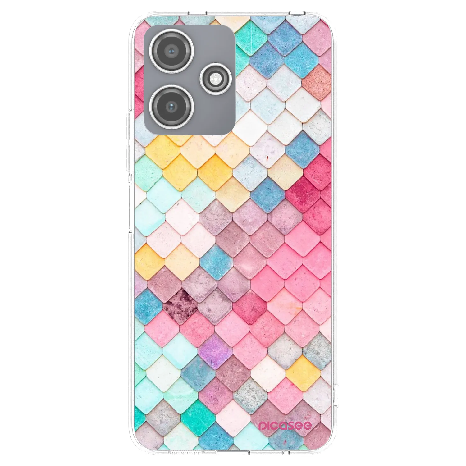 Picasee silikonowe przeźroczyste etui na Xiaomi Redmi 12 5G - Colorful roof