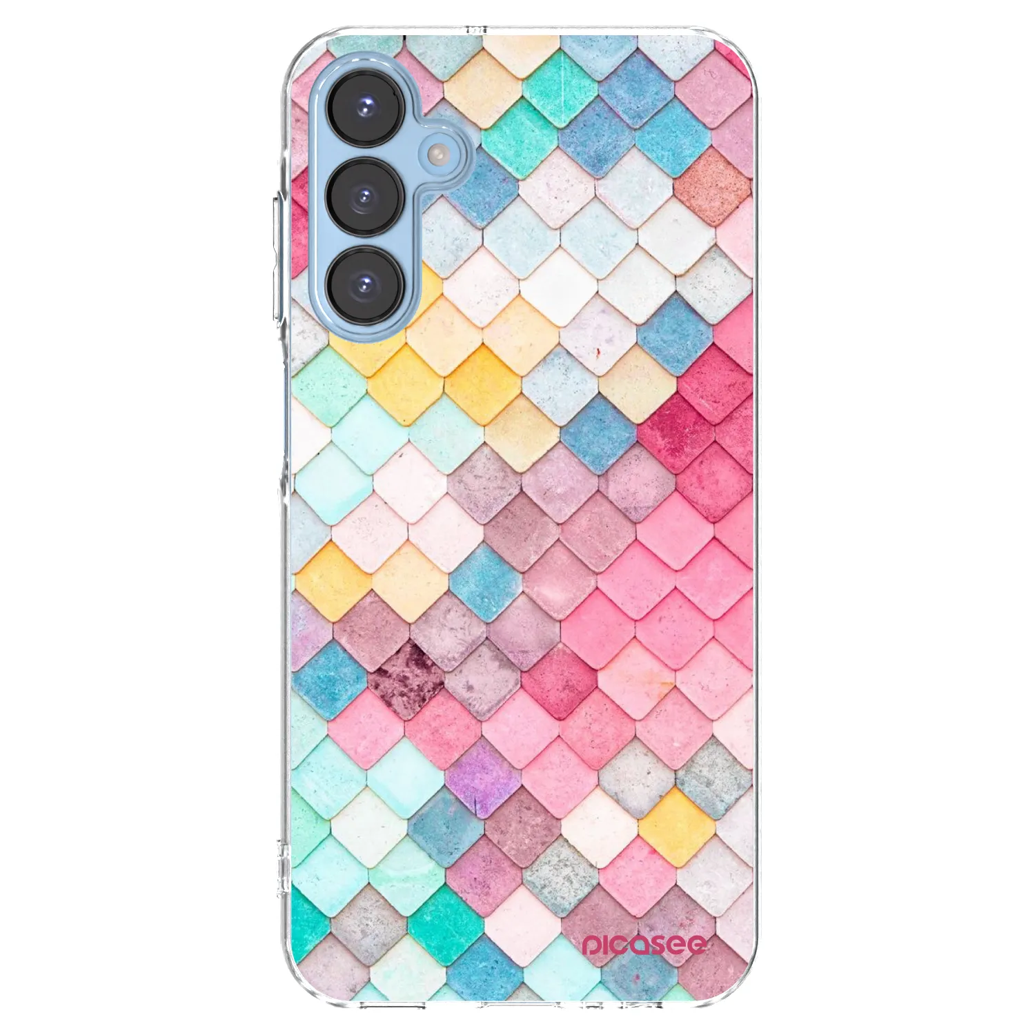 Picasee silikonowe przeźroczyste etui na Samsung Galaxy A15 A156B 5G - Colorful roof