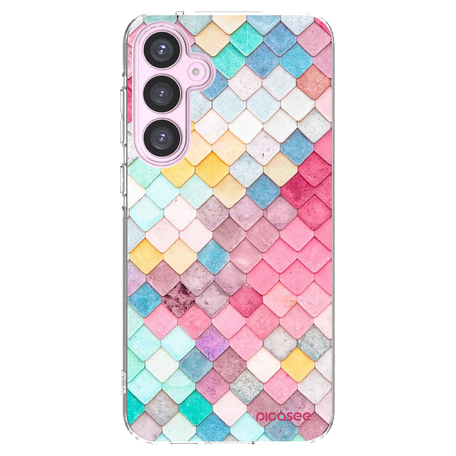 Picasee silikonowe przeźroczyste etui na Samsung Galaxy A55 5G A556B - Colorful roof