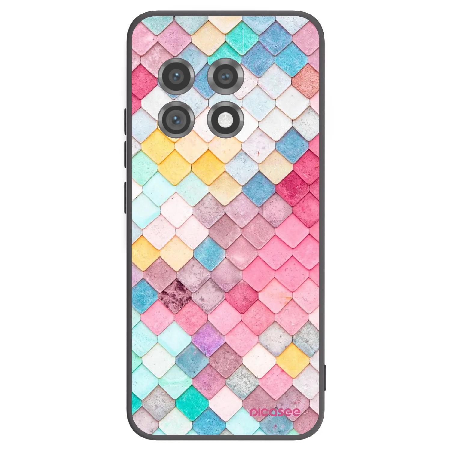 Picasee silikonowe czarne etui na OnePlus 11 5G - Colorful roof