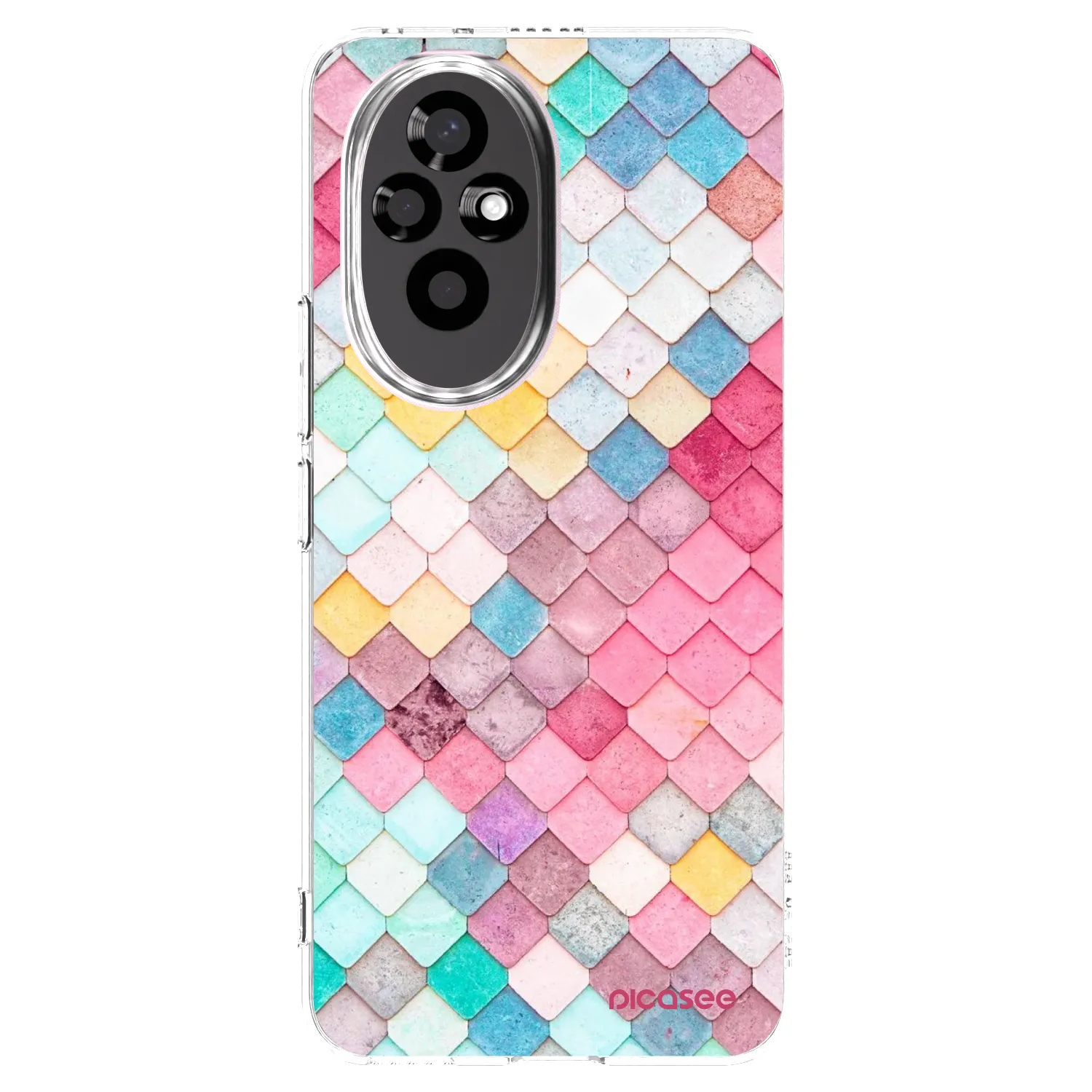 Picasee silikonowe przeźroczyste etui na Honor 200 Pro 5G - Colorful roof