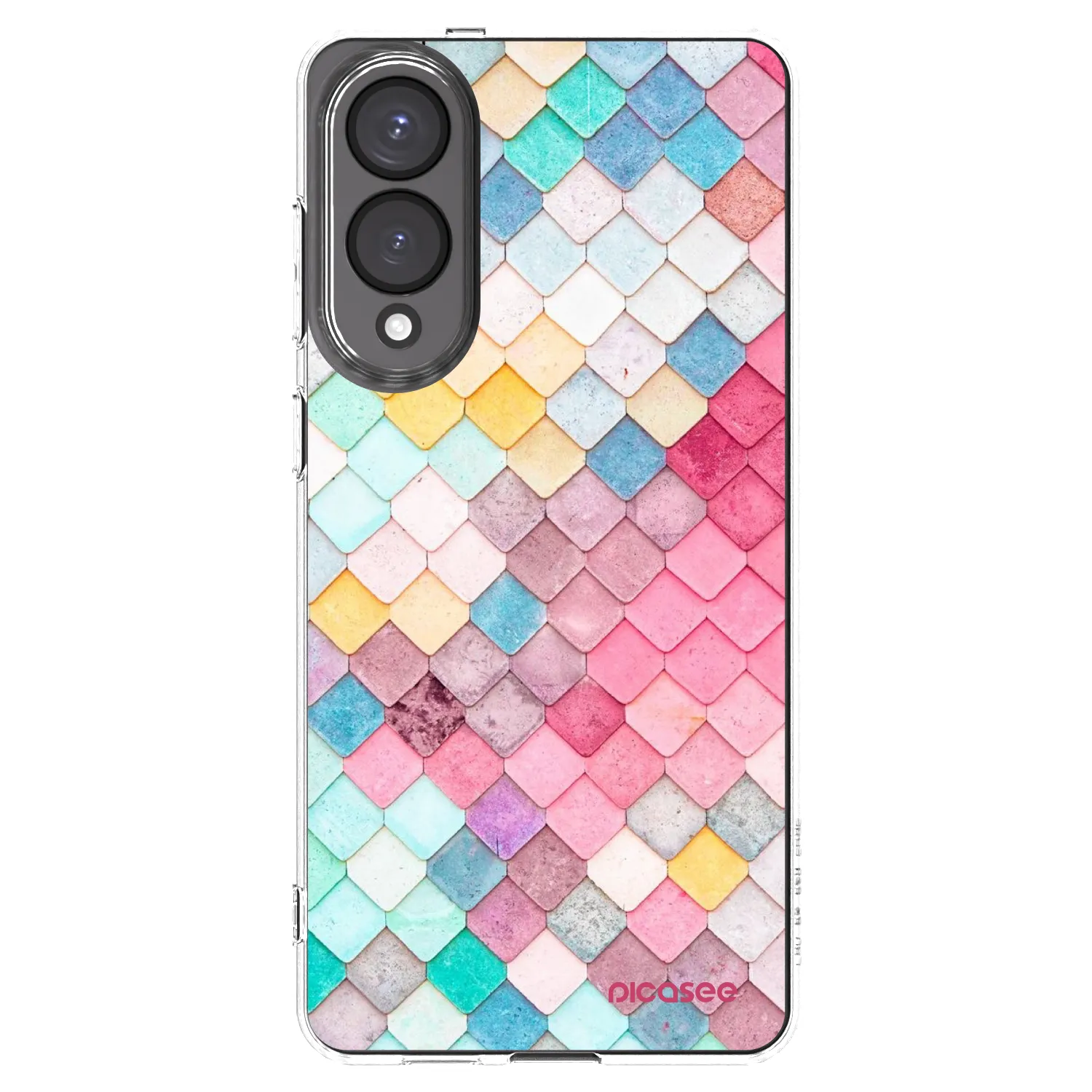 Picasee silikonowe przeźroczyste etui na Samsung Galaxy S25 Edge 5G - Colorful roof