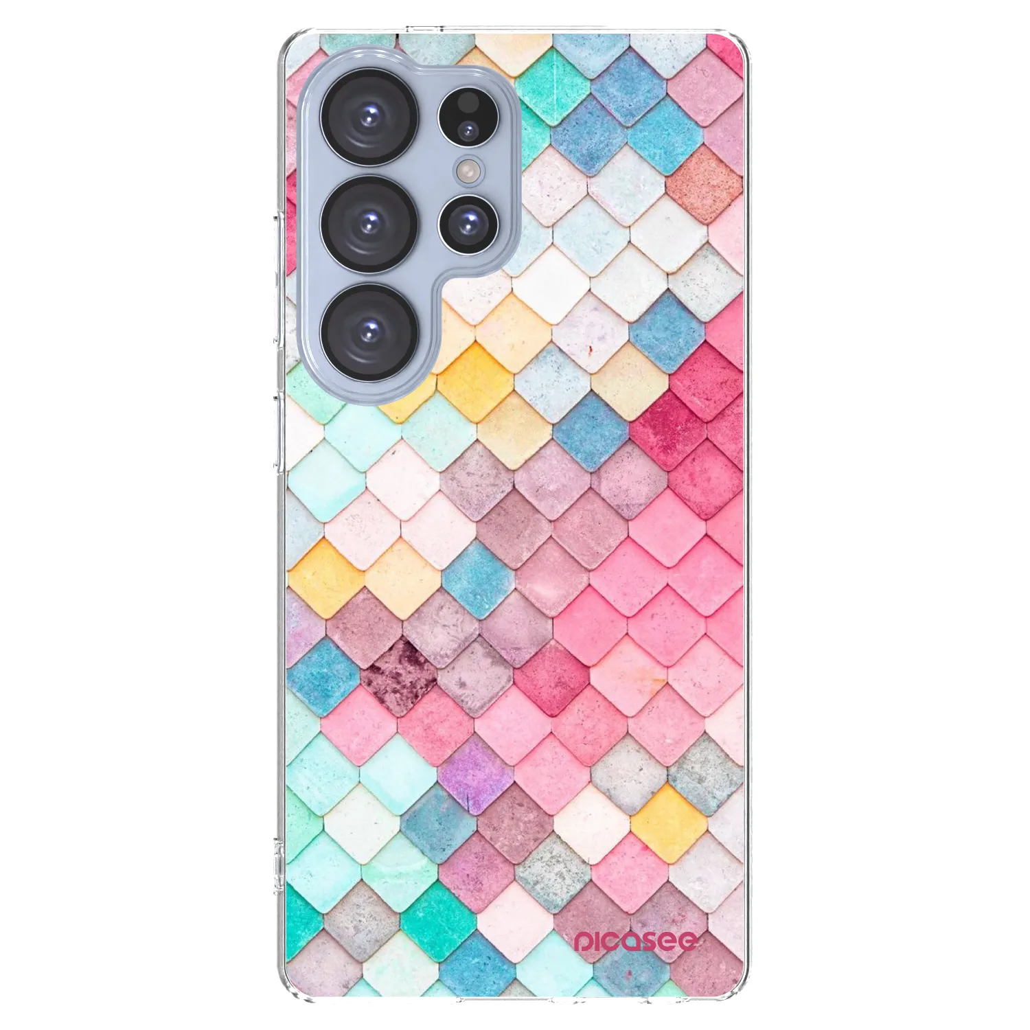 Picasee silikonowe przeźroczyste etui na Samsung Galaxy S25 Ultra 5G - Colorful roof