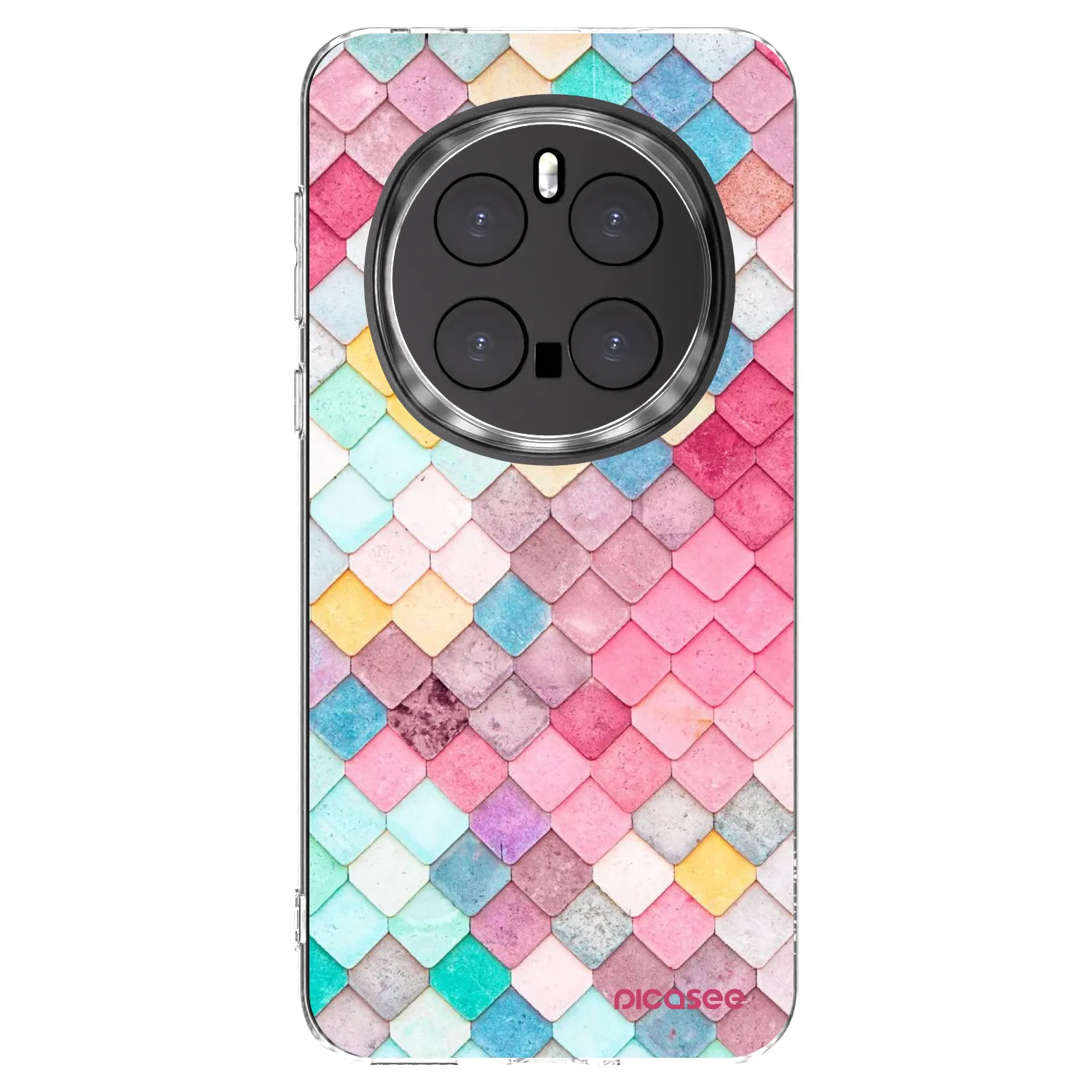 Picasee silikonowe przeźroczyste etui na Honor Magic7 Pro 5G - Colorful roof