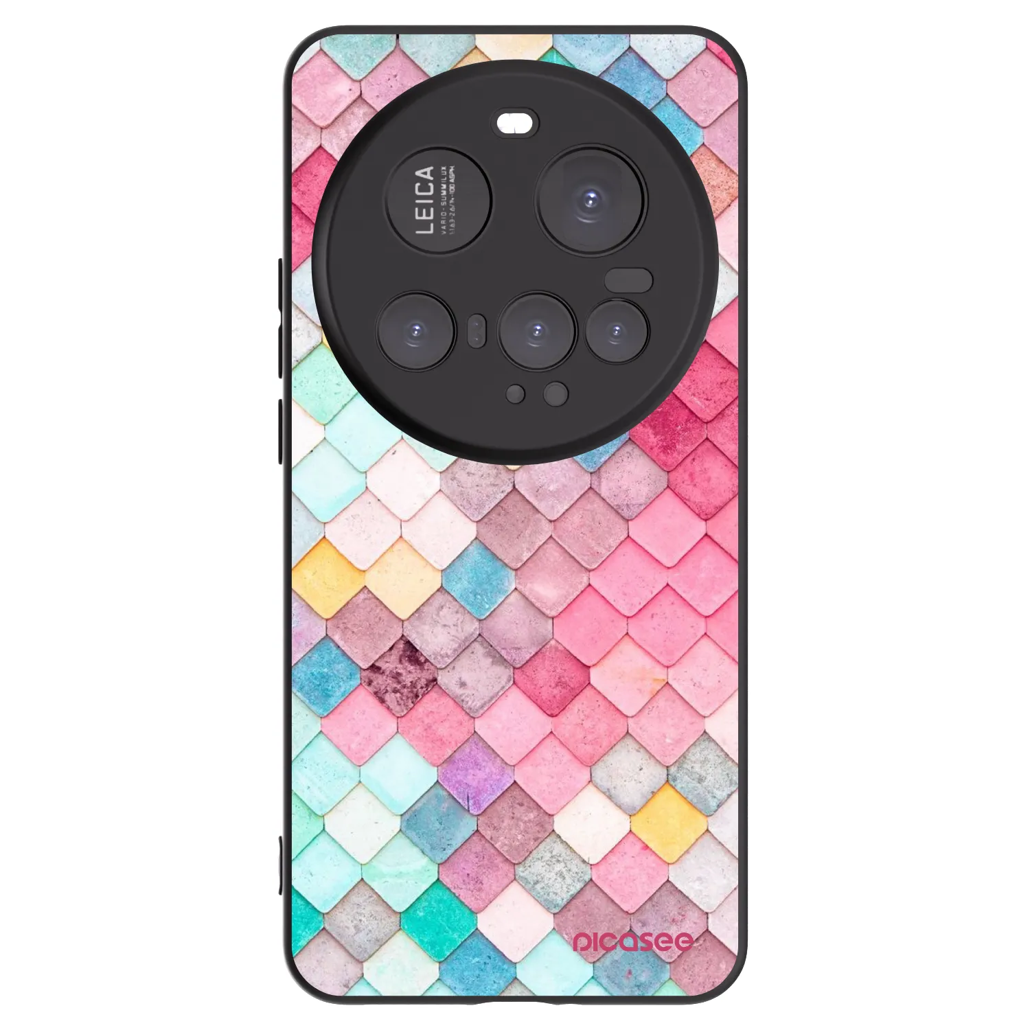 Picasee silikonowe czarne etui na Xiaomi 15 Ultra - Colorful roof