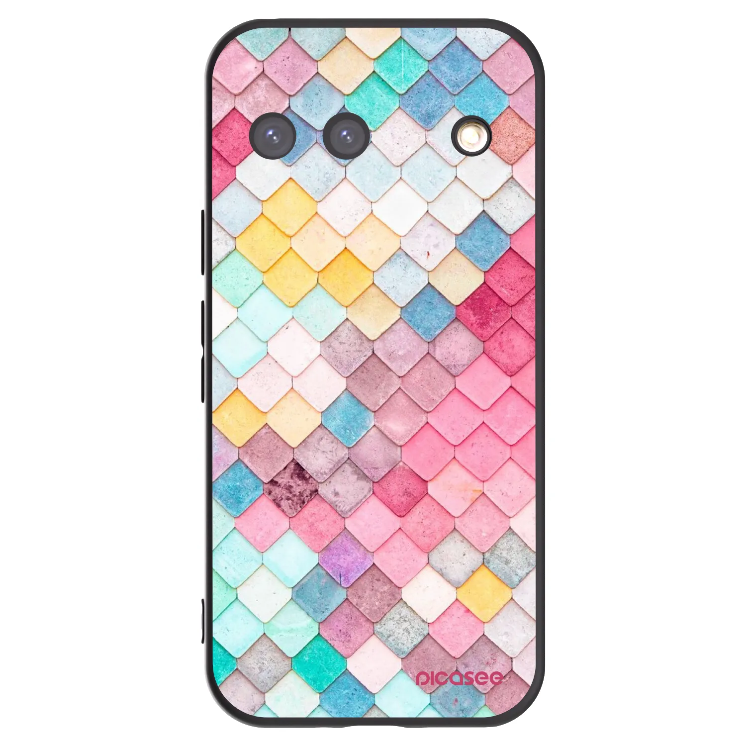 Picasee silikonowe czarne etui na Google Pixel 9 - Colorful roof