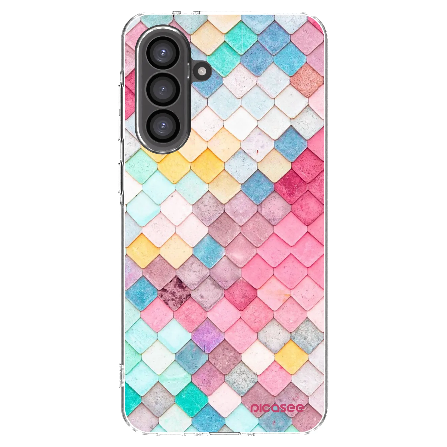 Picasee silikonowe przeźroczyste etui na Samsung Galaxy A56 5G A566B - Colorful roof