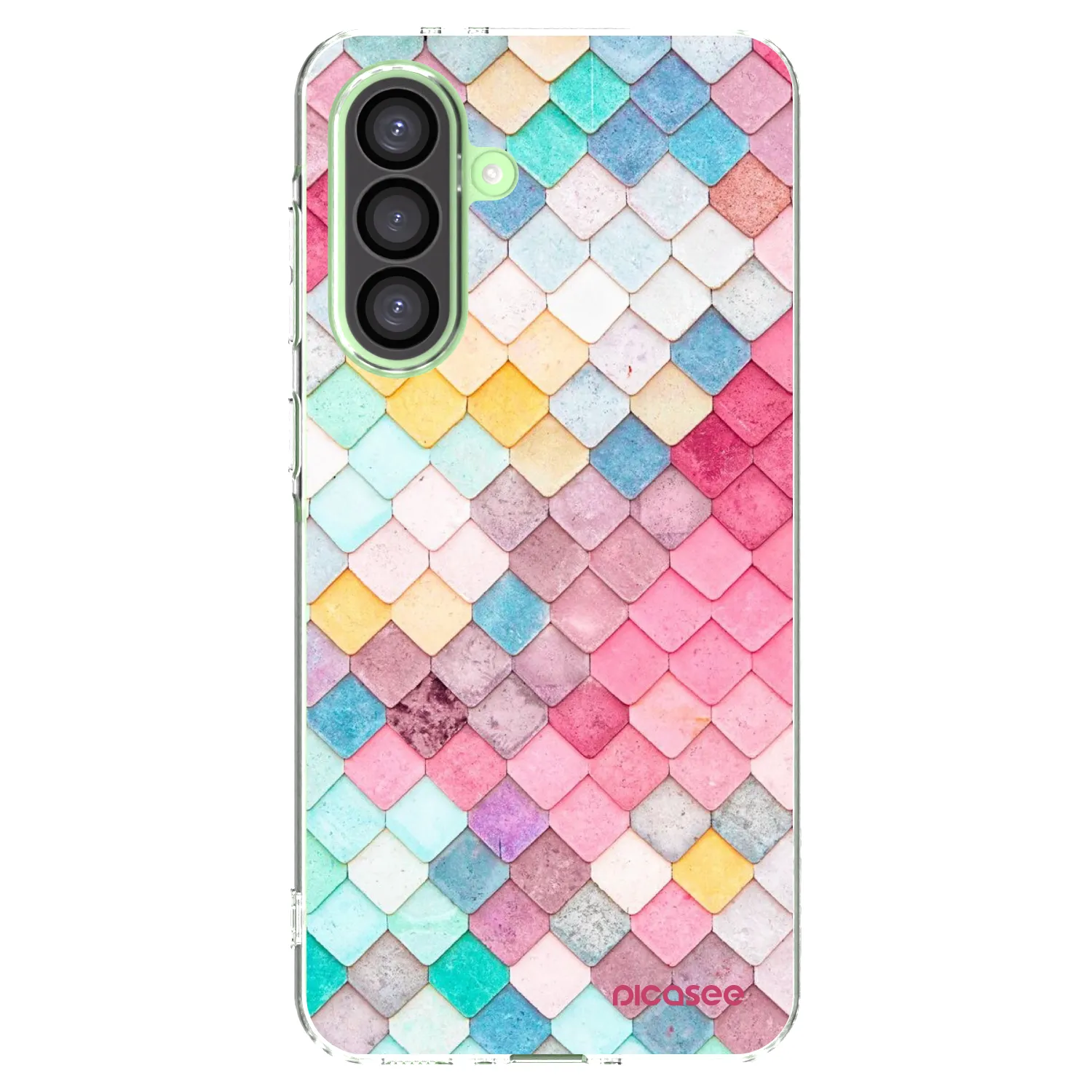 Picasee silikonowe przeźroczyste etui na Samsung Galaxy A26 5G A266B - Colorful roof