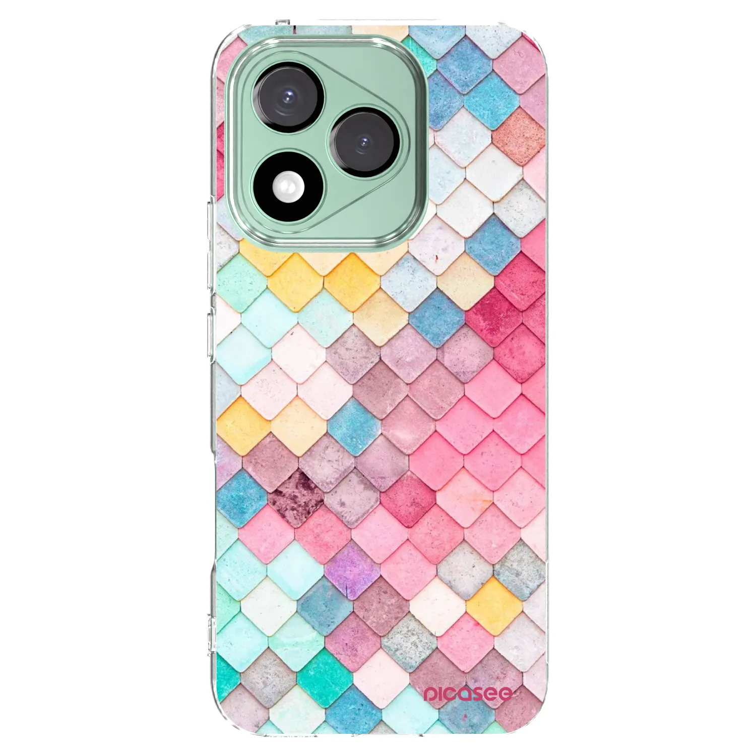 Picasee silikonowe przeźroczyste etui na Honor 400 Lite 5G - Colorful roof