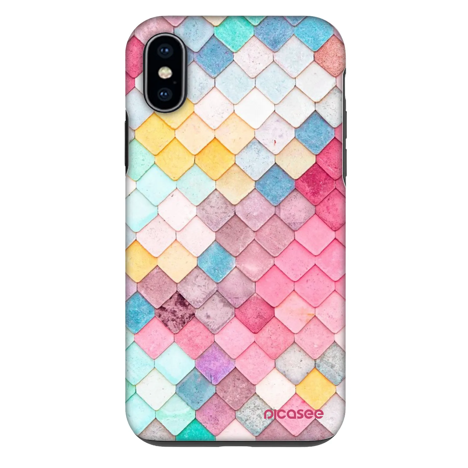 Picasee Fashion Case na Apple iPhone X/XS - Colorful roof