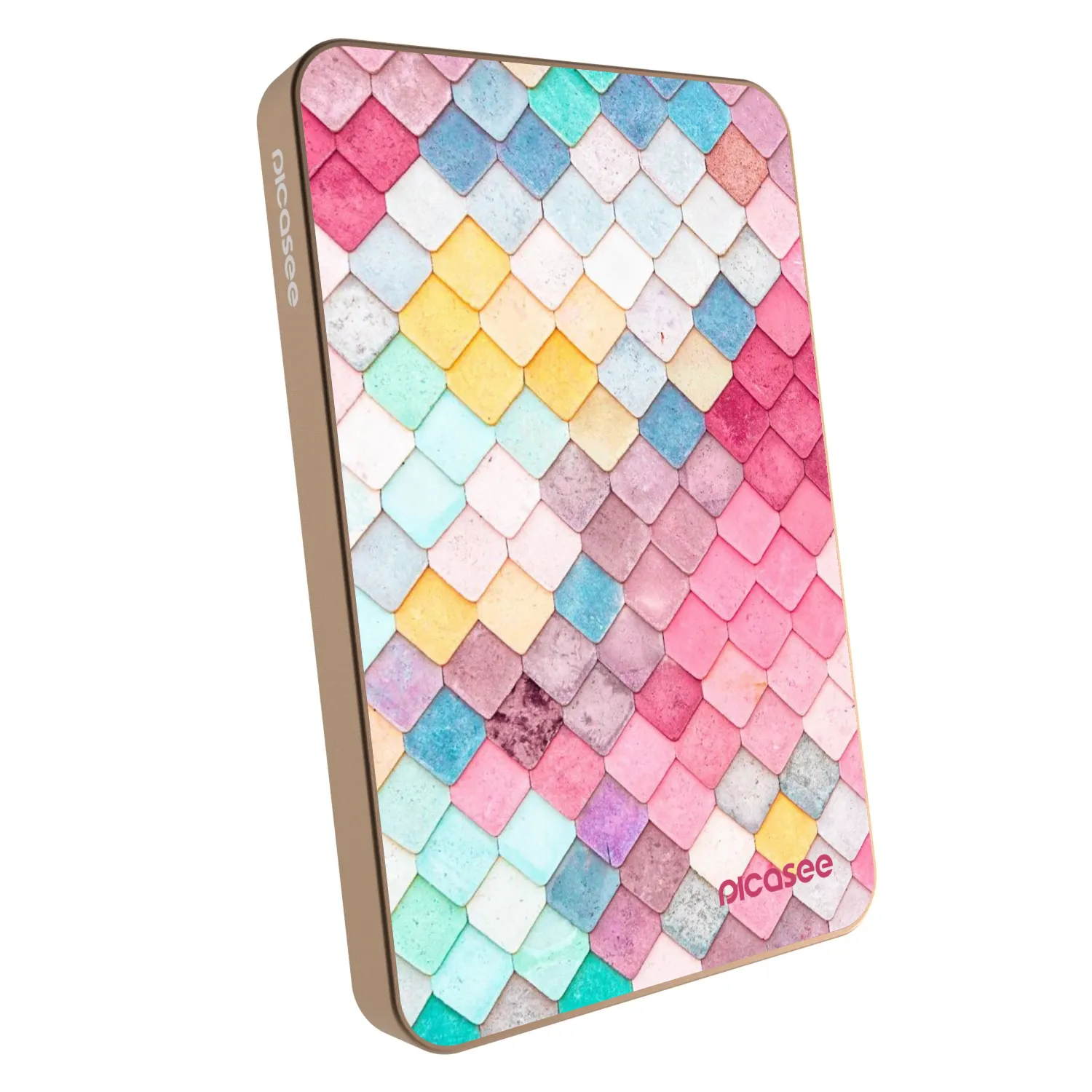 Picasee Powerbank z MagSafe 5 000 mAh Złoty - Colorful roof