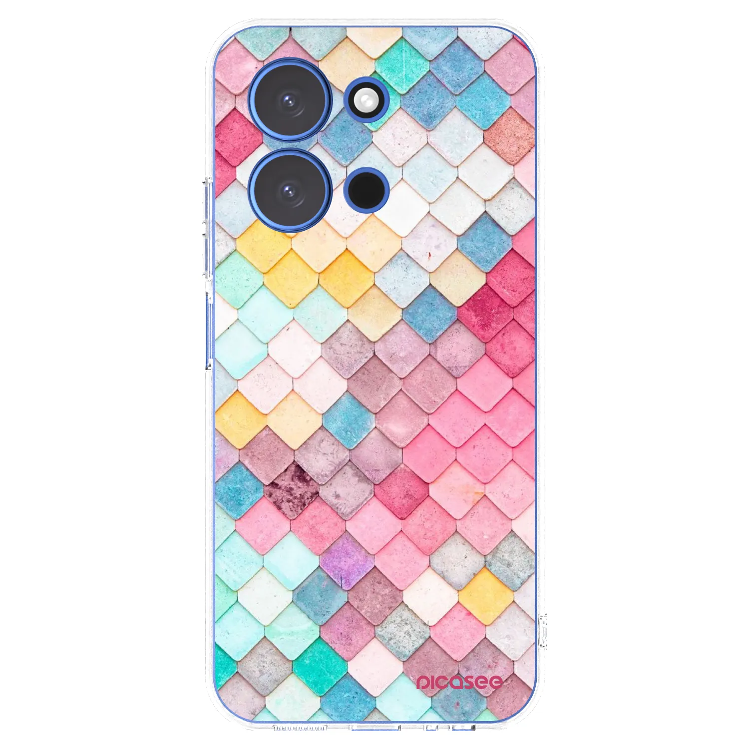 Picasee silikonowe przeźroczyste etui na Xiaomi Redmi 15C 4G - Colorful roof