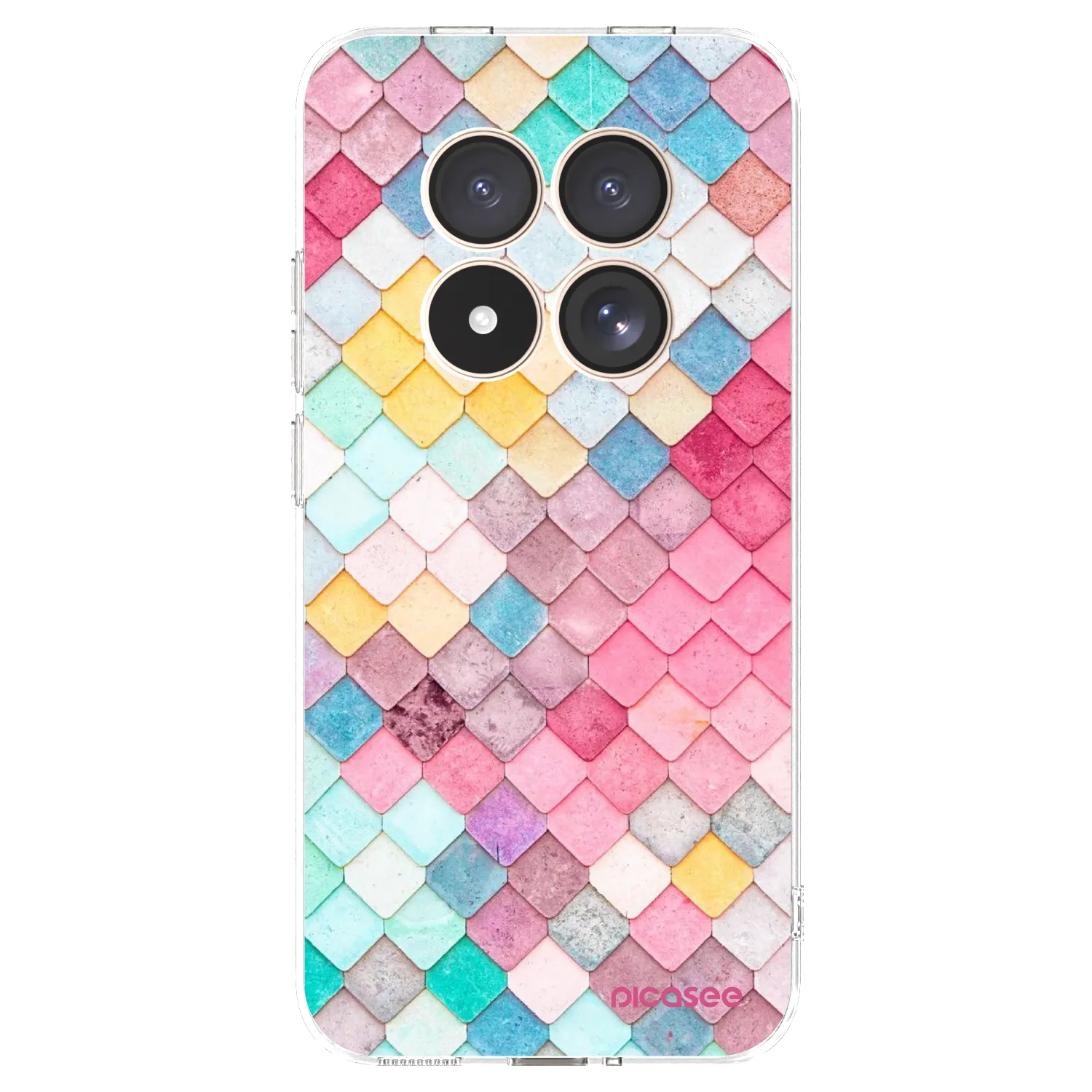 Picasee silikonowe przeźroczyste etui na Xiaomi Redmi Note 15 Pro 4G - Colorful roof