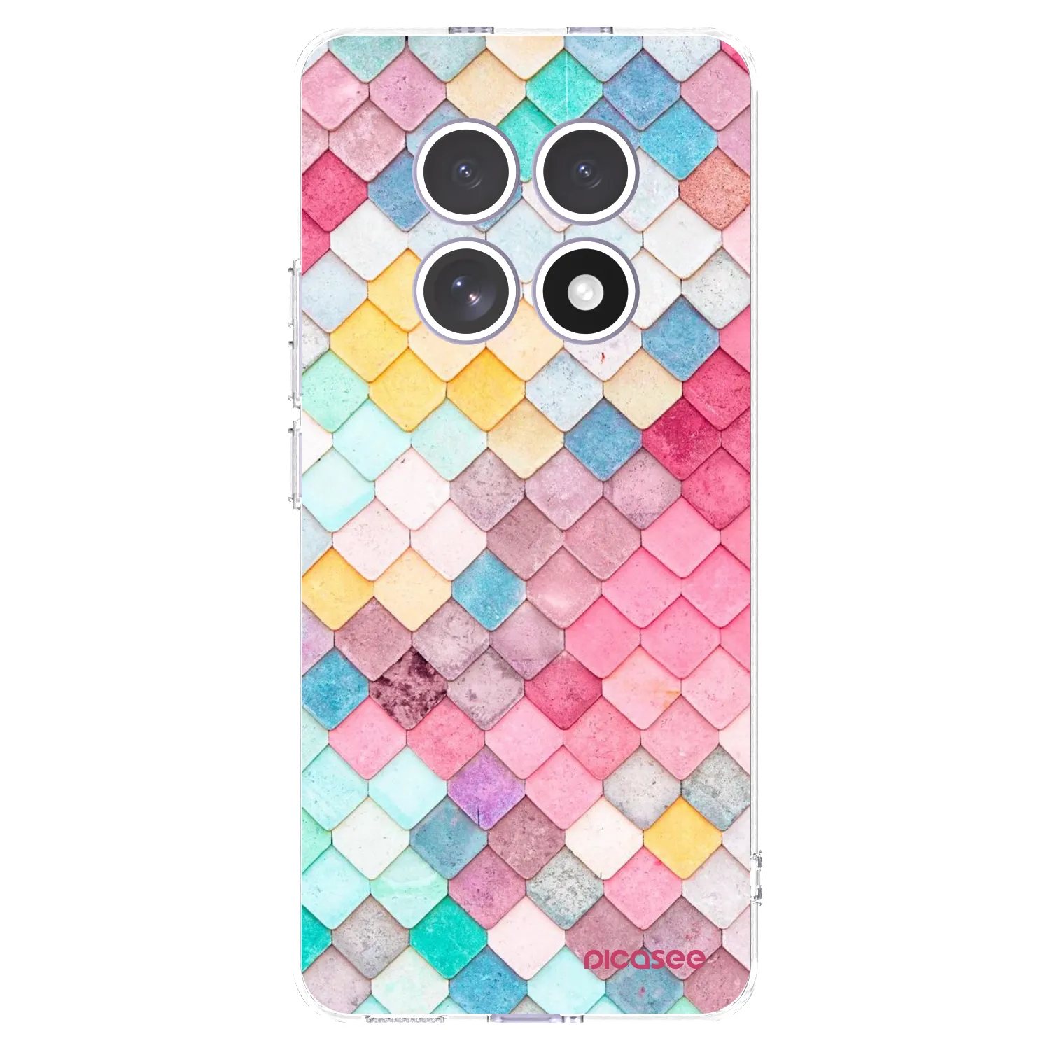 Picasee silikonowe przeźroczyste etui na Xiaomi Redmi Note 15 4G - Colorful roof