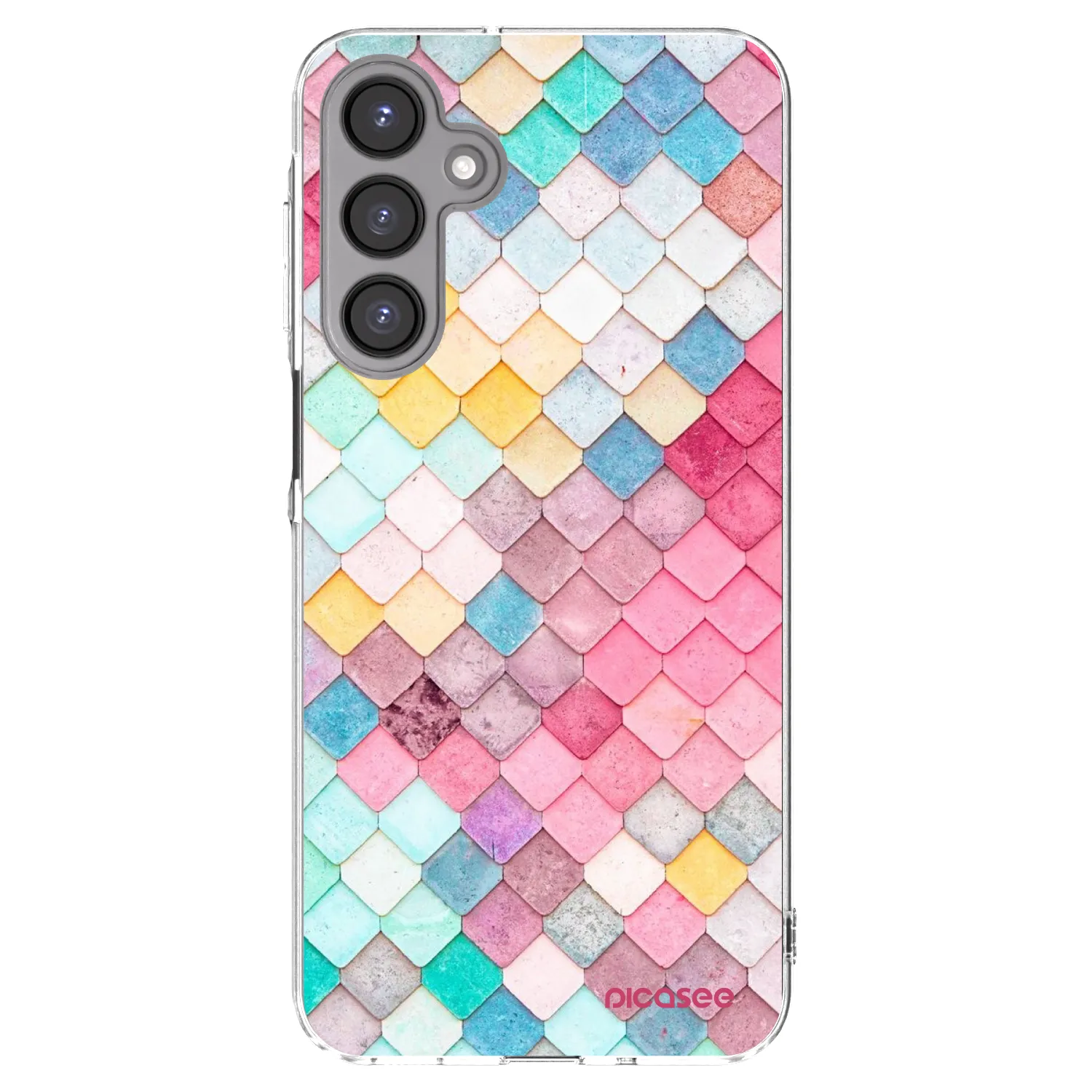 Picasee silikonowe przeźroczyste etui na Samsung Galaxy A16 4G - Colorful roof