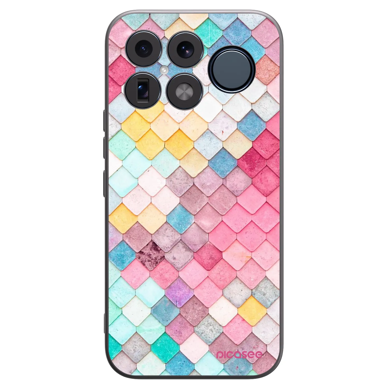 Picasee silikonowe czarne etui na Xiaomi Poco F8 Ultra - Colorful roof