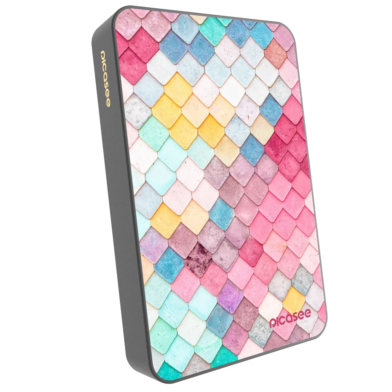 Picasee Powerbank z MagSafe 10 000 mAh Szary - Colorful roof