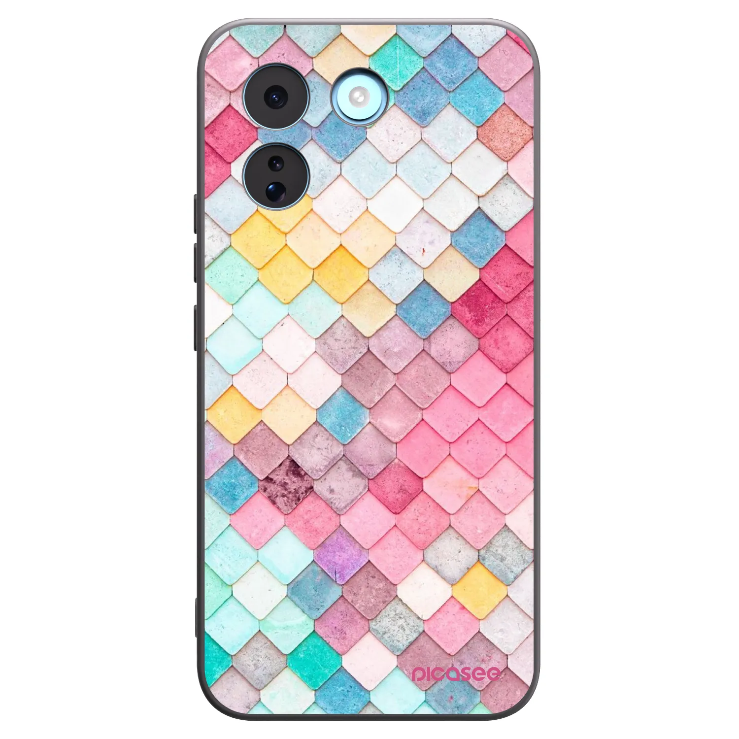 Picasee silikonowe czarne etui na Xiaomi Redmi Note 17 Pro MAX 5G - Colorful roof