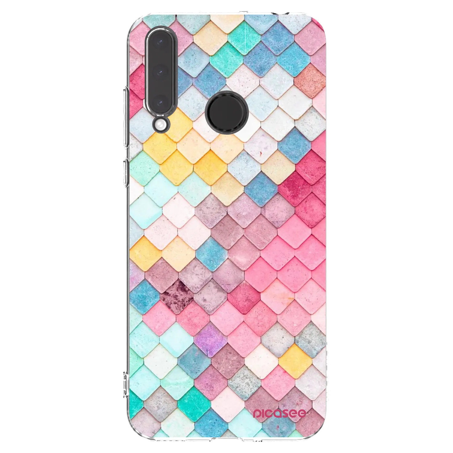 Picasee silikonowe przeźroczyste etui na Honor 20 Lite - Colorful roof