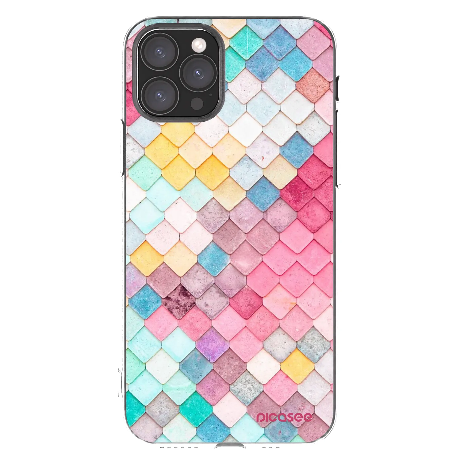 Picasee silikonowe przeźroczyste etui na Apple iPhone 11 Pro - Colorful roof
