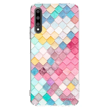 Picasee silikonowe przeźroczyste etui na Honor 9X Pro - Colorful roof